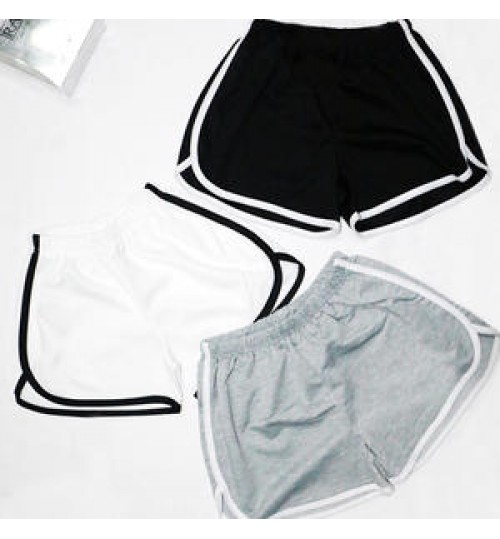 Summer New Casual Thin Shorts Elastic Drawstring Patchwork Soft Women Sports Shorts