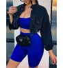 Hot Sale Solid Color Tight Body Shaping Training Riding Cycling Spandex High Waist Workout Pants Casual Women Sweat Biker Shorts