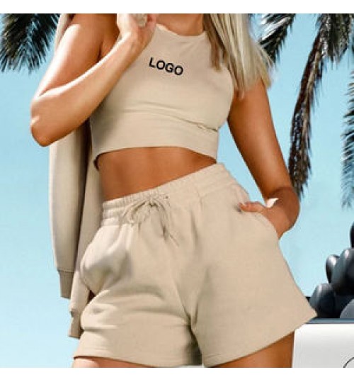 Custom New Fashion Sweat Shorts For Women Cotton Gym Fitness Running Shorwts Casual Women's Shorts