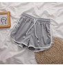 Customized Logo Summer Drawstring Running Workout Cotton Plus Size Women's Shorts From S-5XL