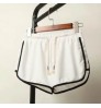 Casual Loose Summer High Waist Sport Beach Shorts Solid Color Drawstring Women's Sweat Yoga Shorts