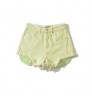 Customized summer new European women's fashion washed mid waist rolled edge denim casual shorts
